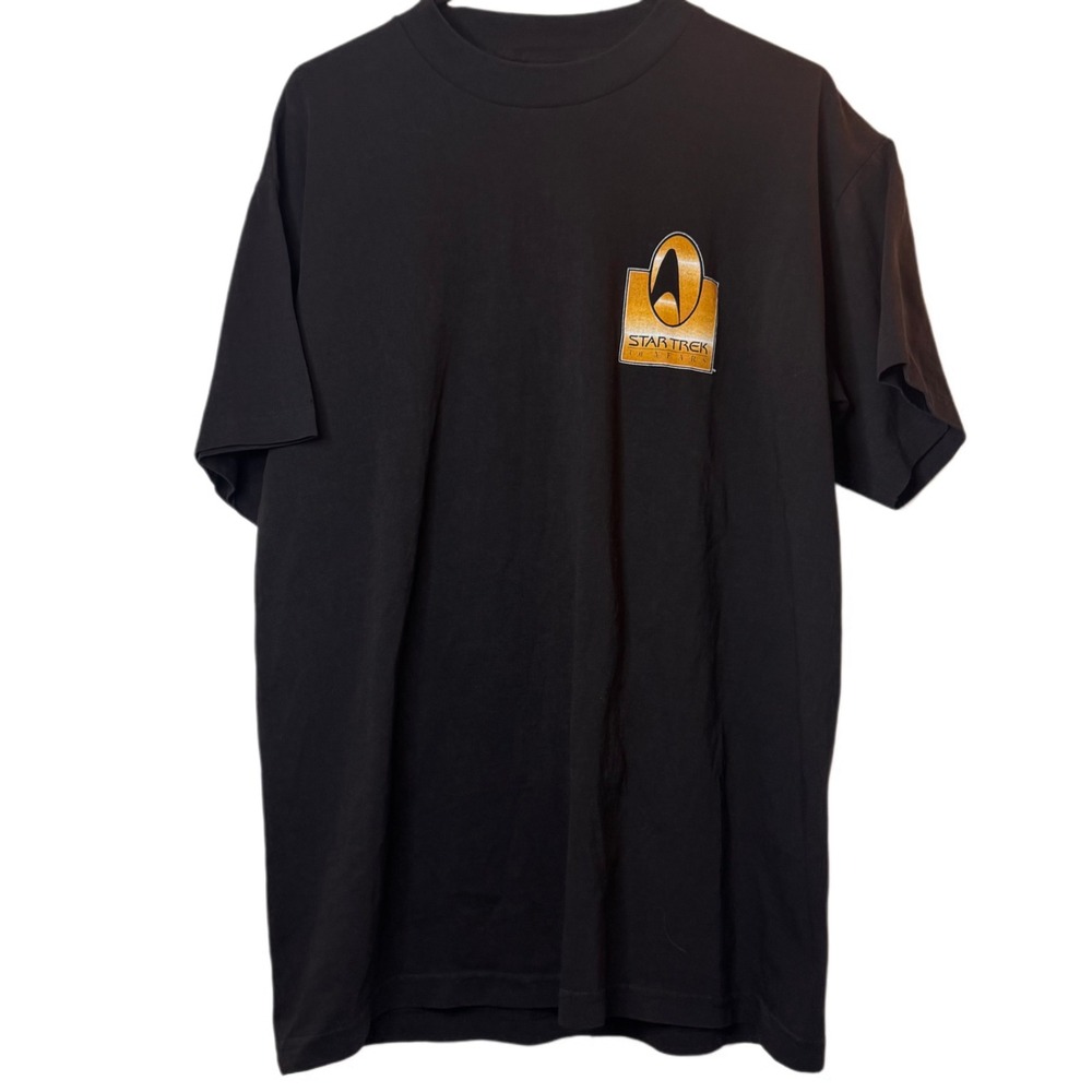 Rare Vintage Star‎ Trek 30 Years Stanley Desantis Black Graphic T Shirt Large